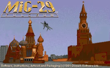 MiG-29 Fulcrum screen shot title